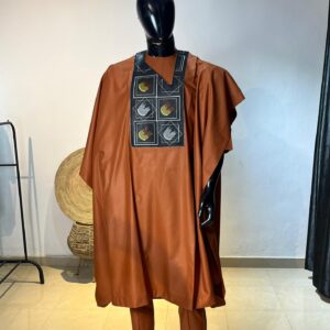 NEEDLES EMBROIDERY AGBADA